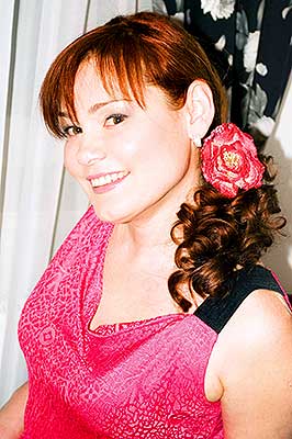 Cheerful lady Ol'ga from Avdeevka (Ukraine), 49 yo, hair color red-haired